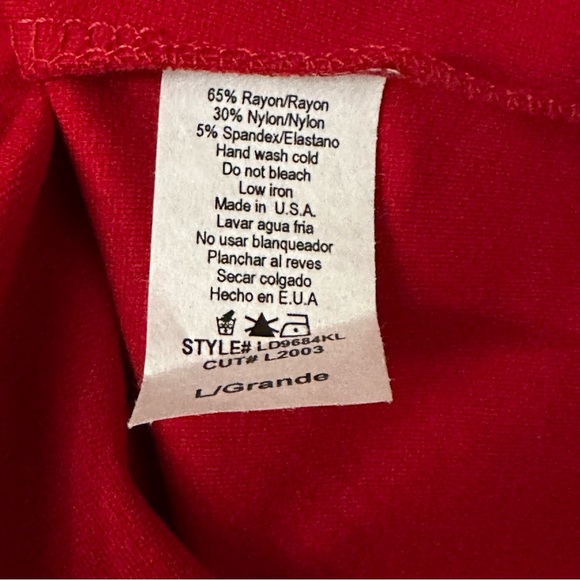 New Karlie Red Shoulder Dress Women Size Large - Picture 8 of 11